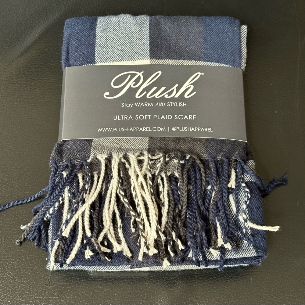 Super soft plaid scarf